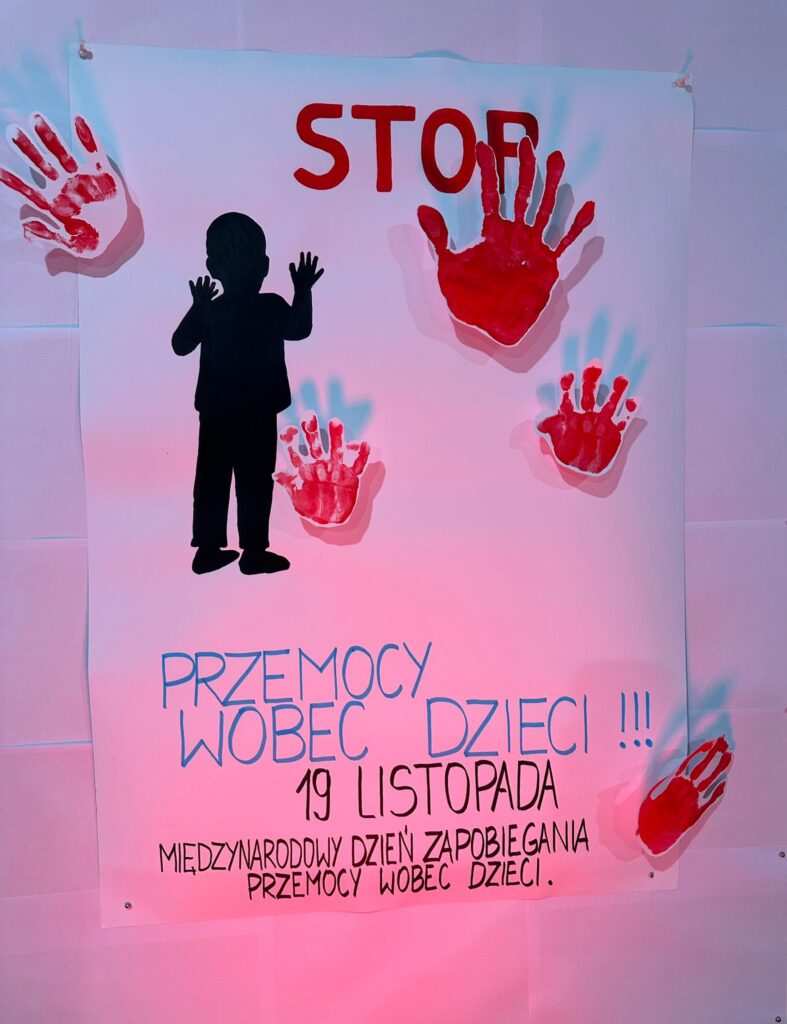 plakat stop przemocy wobec dzieci